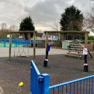 Play area at Tarvin Primary School