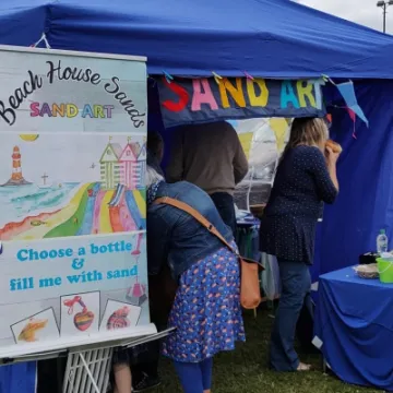 Tarvin Fete 2022 Sand art