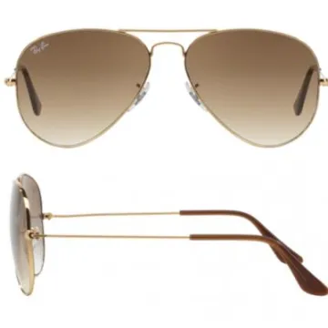 Ray-Ban Aviator In Gold With Gradient Brown Lenses RB3025 001/51