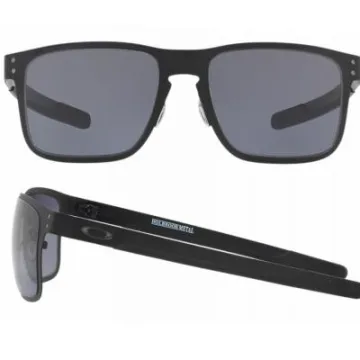 Oakley Holbrook Metal Sunglasses In Matte Black With Grey Lenses OO4123-01
