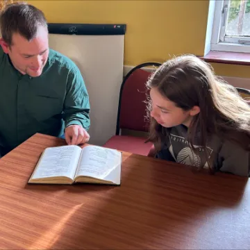 REVD GEORGE HEINZ AND LEAH -BIBLE STUDY