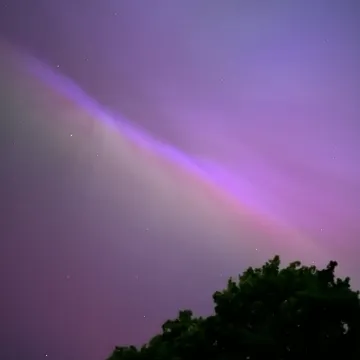 Aurora from Turnpike by Val Warner