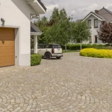 Driveway and garage