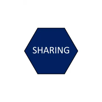 Sharing – hexagon
