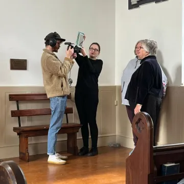 Filming At Edale Methodist Cha