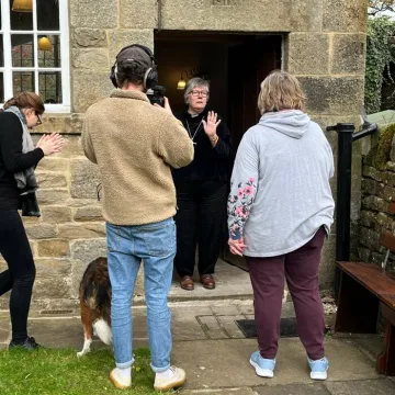 Filming At Edale Methodist Cha
