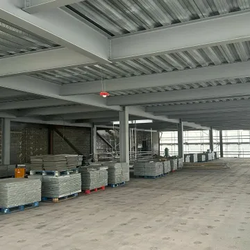 Industrial unit under construction