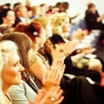 The audience congratulates the winners- Photo by Chloe LeKeux @ Camera Shy