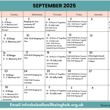Hub Sept timetable