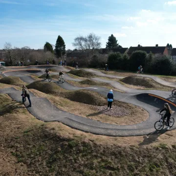 BMX riders making the most of Dordon Pump Track