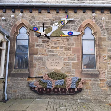 Etherley Remembrance Outside Church