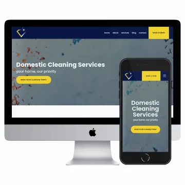 Desktop and mobile screenshots of the Cleaning Diamond Lancashire website