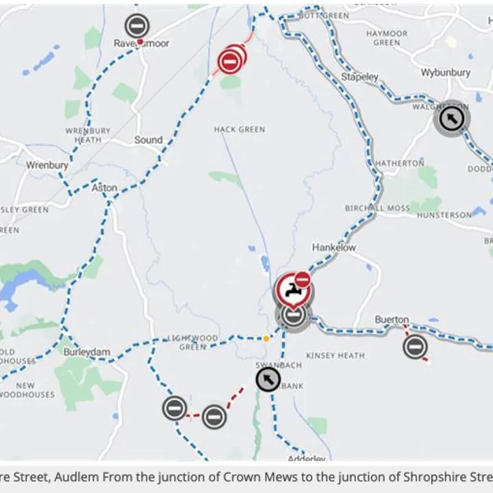 CHeshire East Road Closure