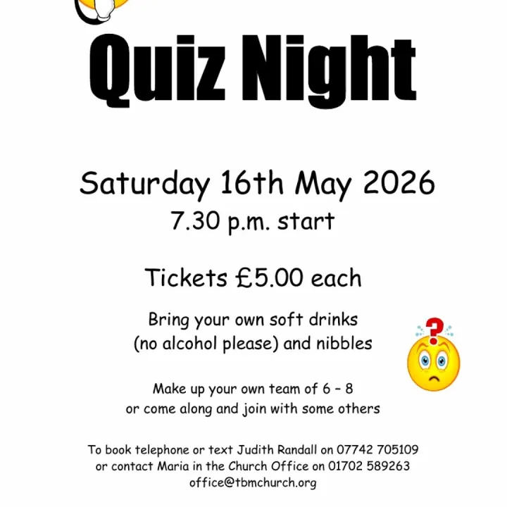 Thorpe Bay Quiz Night 16th May 2026