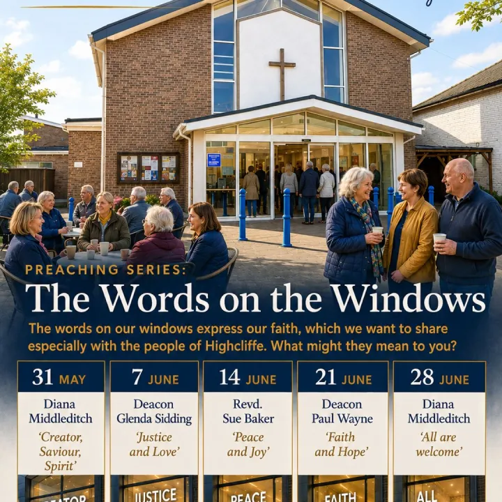 Highcliffe Methodist Church Words On Window