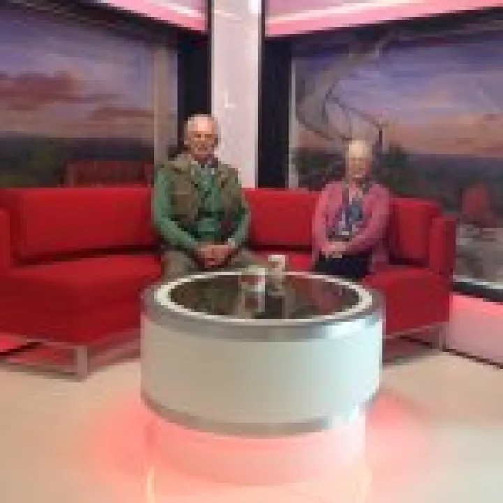 Pat and Alvar on the Breakfast Couch