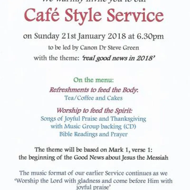 Cafe Style Service &ndash; Jan 18
