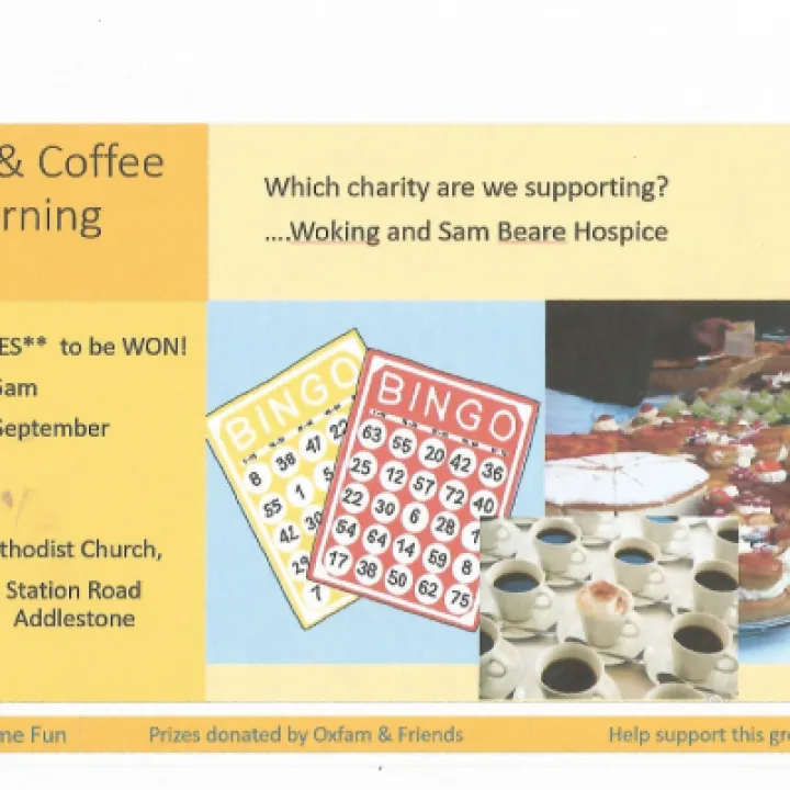 18 Sept. Coffee Morning &ndash; Bingo poster