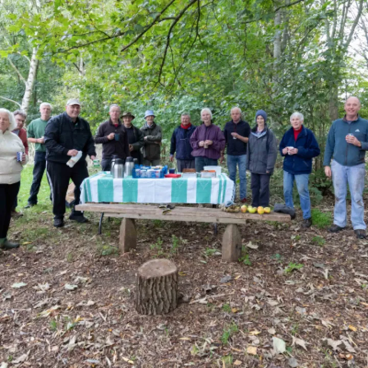 A well-earned coffee break