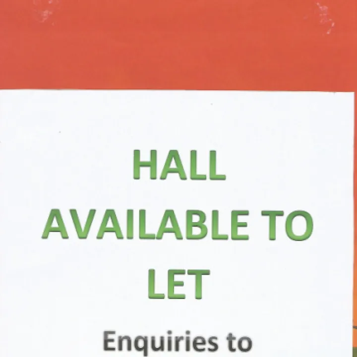 Hall available to let