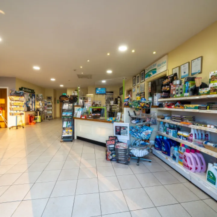 Overwater Marina Shop and Reception Interior