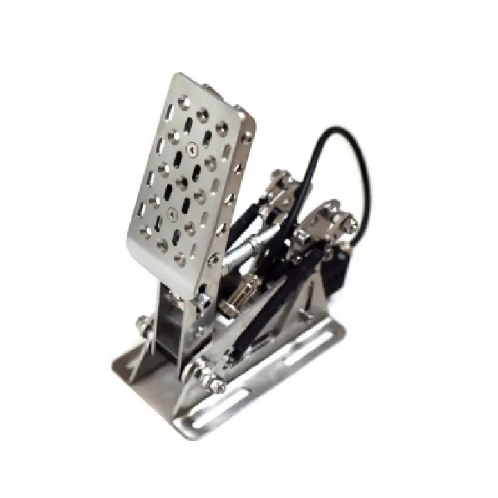 Detail of the Meca CUP1 clutch pedal for sim racing