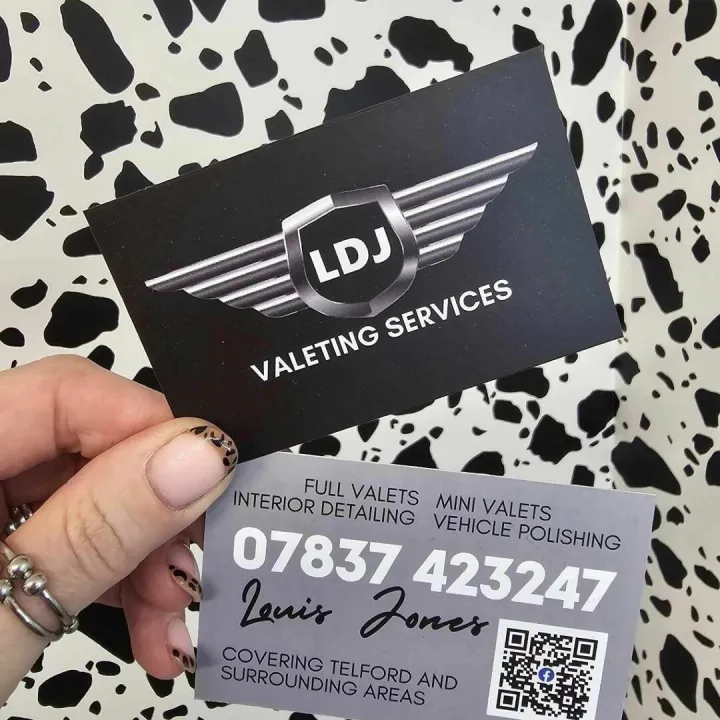 LDJ Valeting Services &ndash; business card