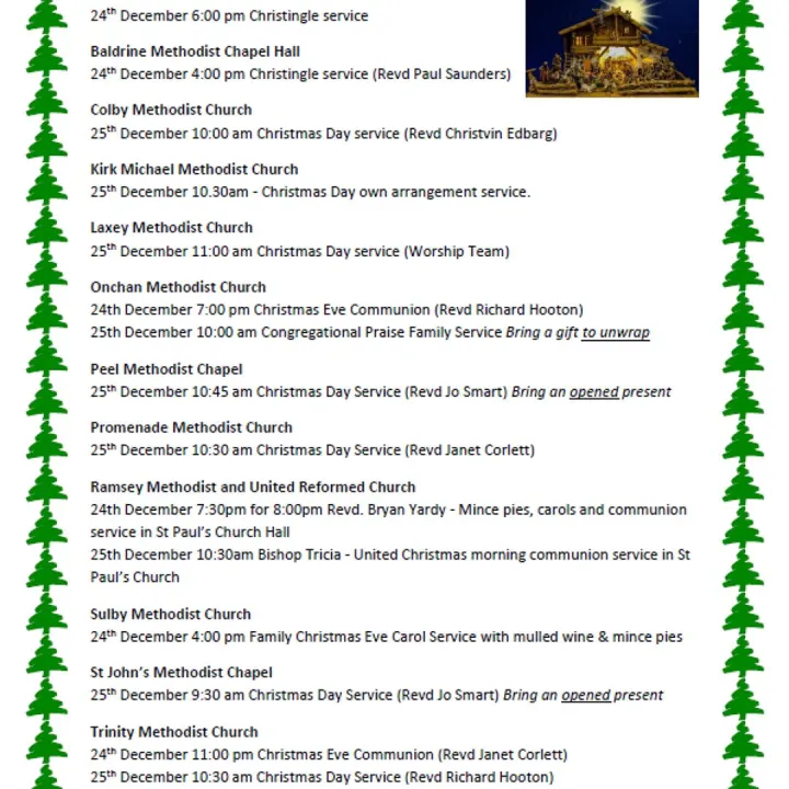 Christmas Services 2025
