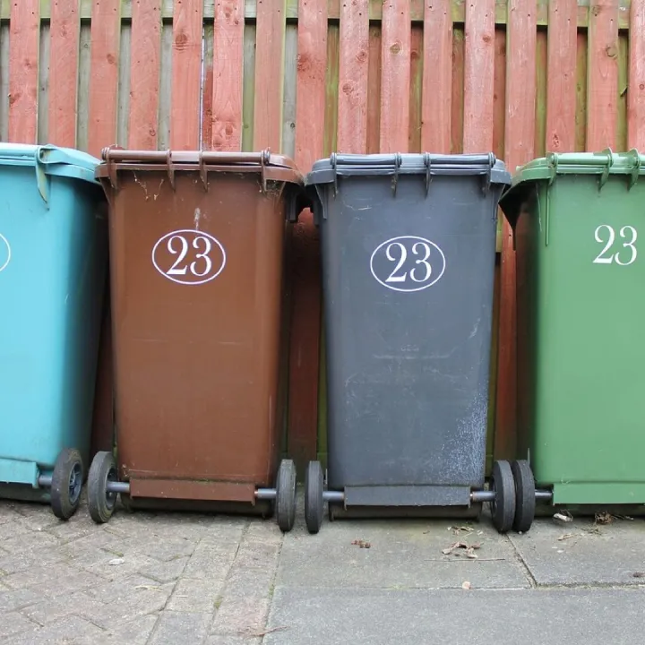 Wheelie bin, garbage, rubbish, waste, dustbin