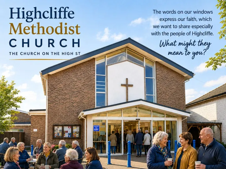 Highcliffe Methodist Church Words On Window