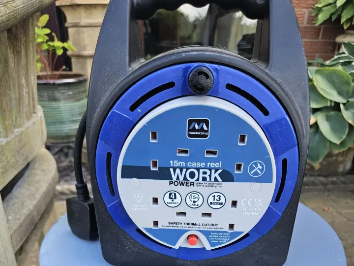 Items for sale &ndash; 15 mt extension reel with 4x 13amp sockets &pound;10.00