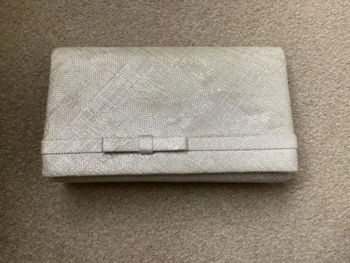 Items for sale &ndash; Silver grey clutch bag &pound;10