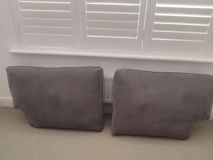 Items for sale
– 2 Extra large cushions.Grey cord (new). £10