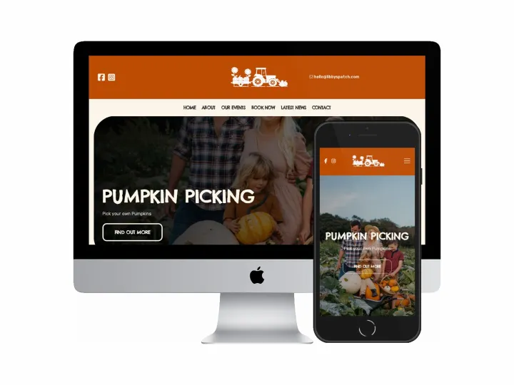 Desktop and mobile screenshots of the Libby’s Patch website