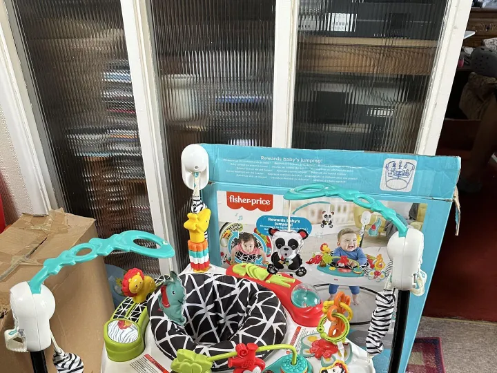 Items for sale
– Fisher Price Jumperoo £40