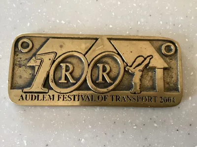 Items for sale
– Festival of Transport brass badge 12345
