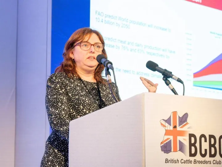 Prof Sharon Huws speaking at the BCBC Conference in January recipient of the Award in 2023