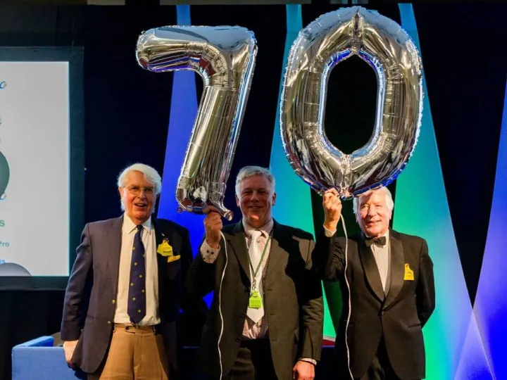 70 years of BCBC a landmark event in the club’s history marked by the presence of three Club Presidents; Dr Maurice Bichard Prof. Mike Coffey and Henry Lewis (l-r)