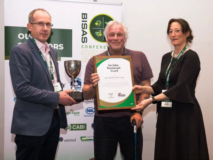 Marco Winters and Professor Mike Coffey receiving the 2026 Sir John Hammond Award