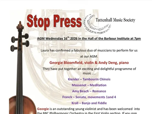 Tattenhall Music Society AGM