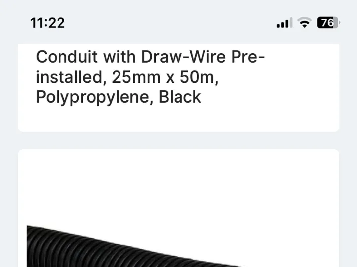 Items for sale
– Electric wire ducting with pull wire £15 ono