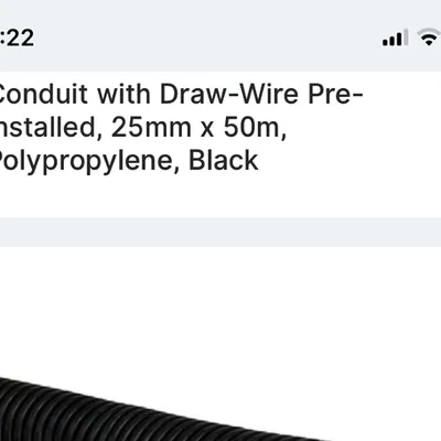 Items for sale
– Electric wire ducting with pull wire £15 ono