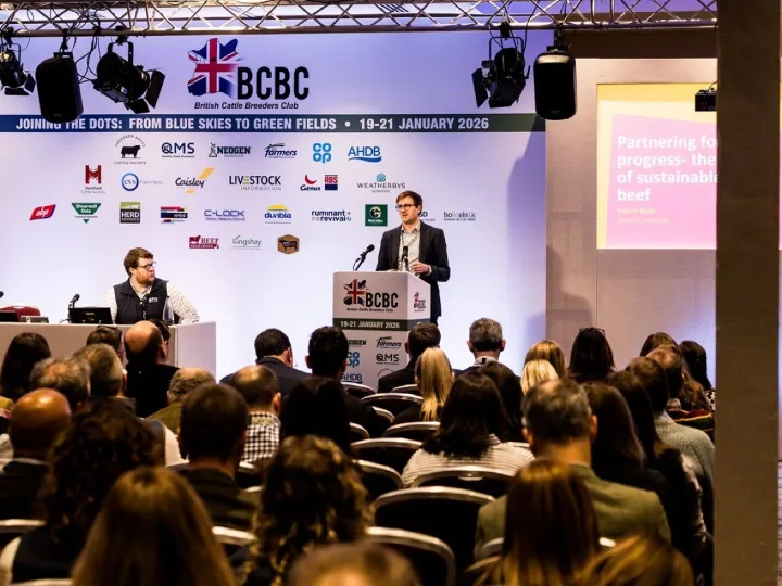 Henry Blain presenting at the conference