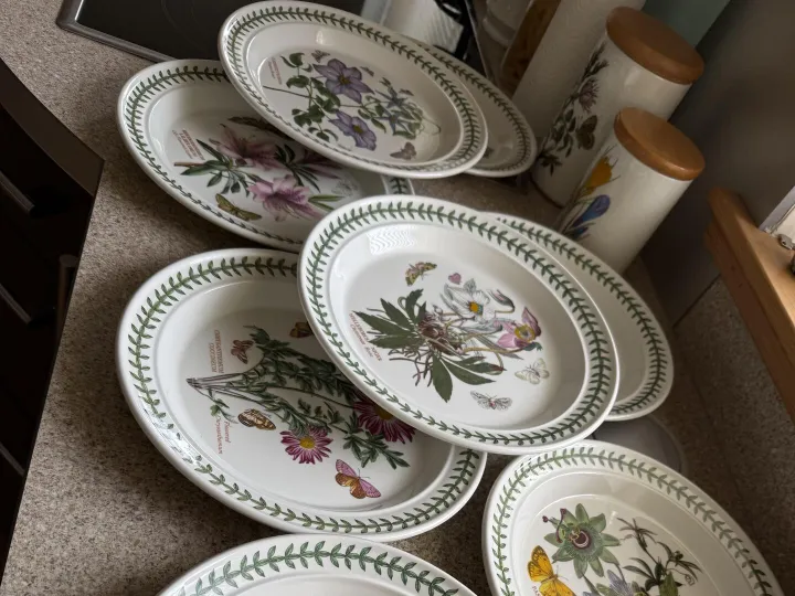 Items for sale
– Portmerion Dinner plates £7