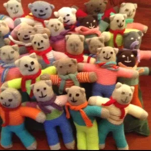 Teddy bears for Romania