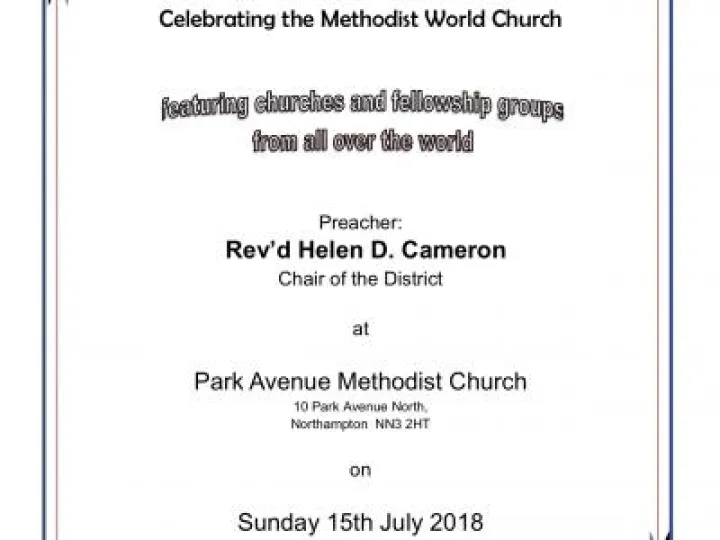 World Church Service Poster July 2018
