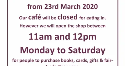 March 2020 Reduced Opening & Menu