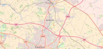 Map showing the location of Cannock Chase