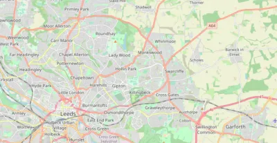 Map showing the location of Leeds (North & East)