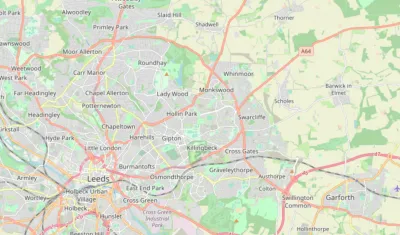 Map showing the location of Leeds (North & East)